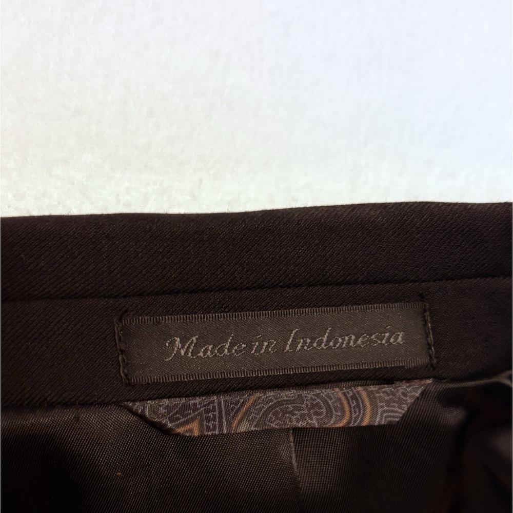 Lauren Ralph Lauren Men's 50R Black 100% Wool 2-Button Suit Jacket Blazer/Bag - Picture 9 of 16